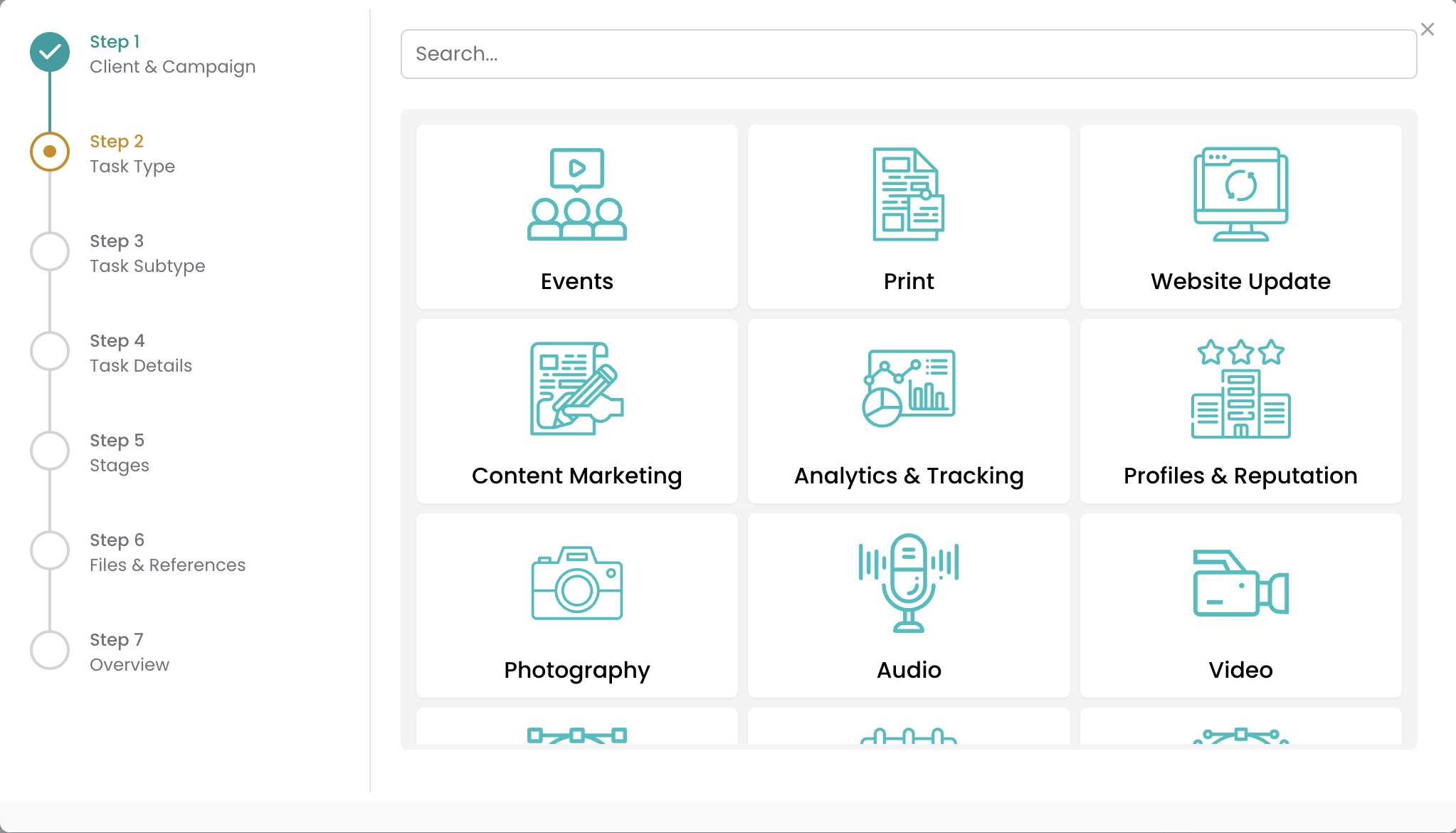 CODESM Projects flow work for a task
