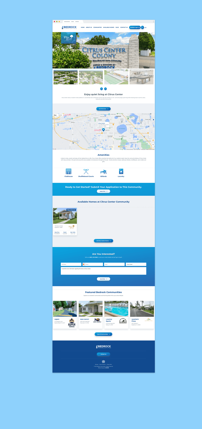 Bedrock Communities - Website