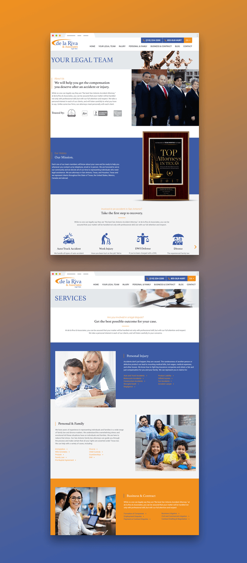 De La Riva Law - Website