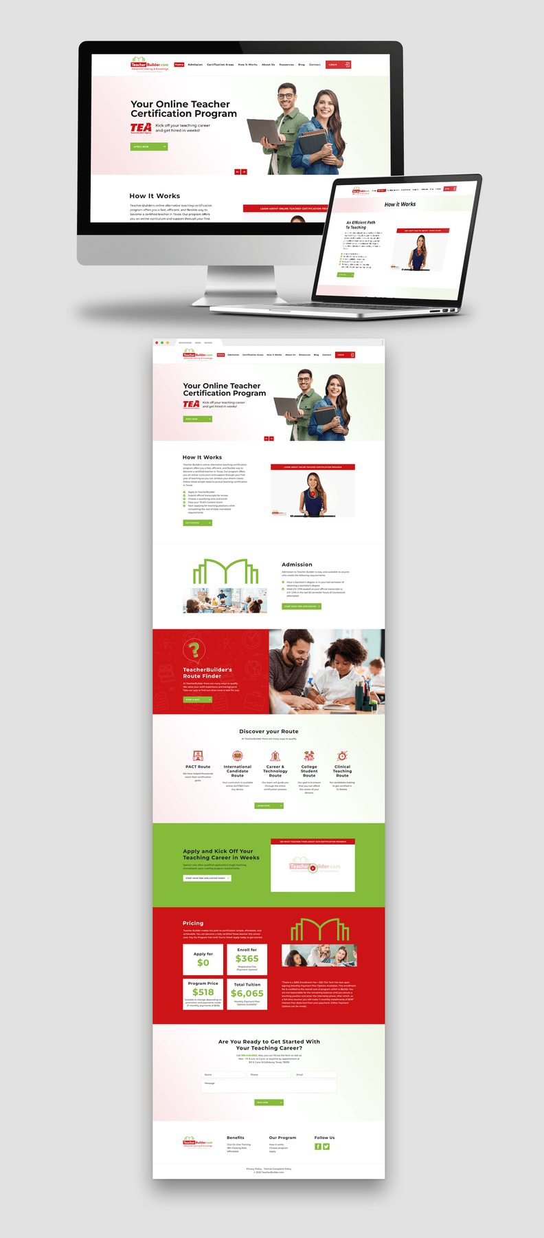 Teacher Builder - Website