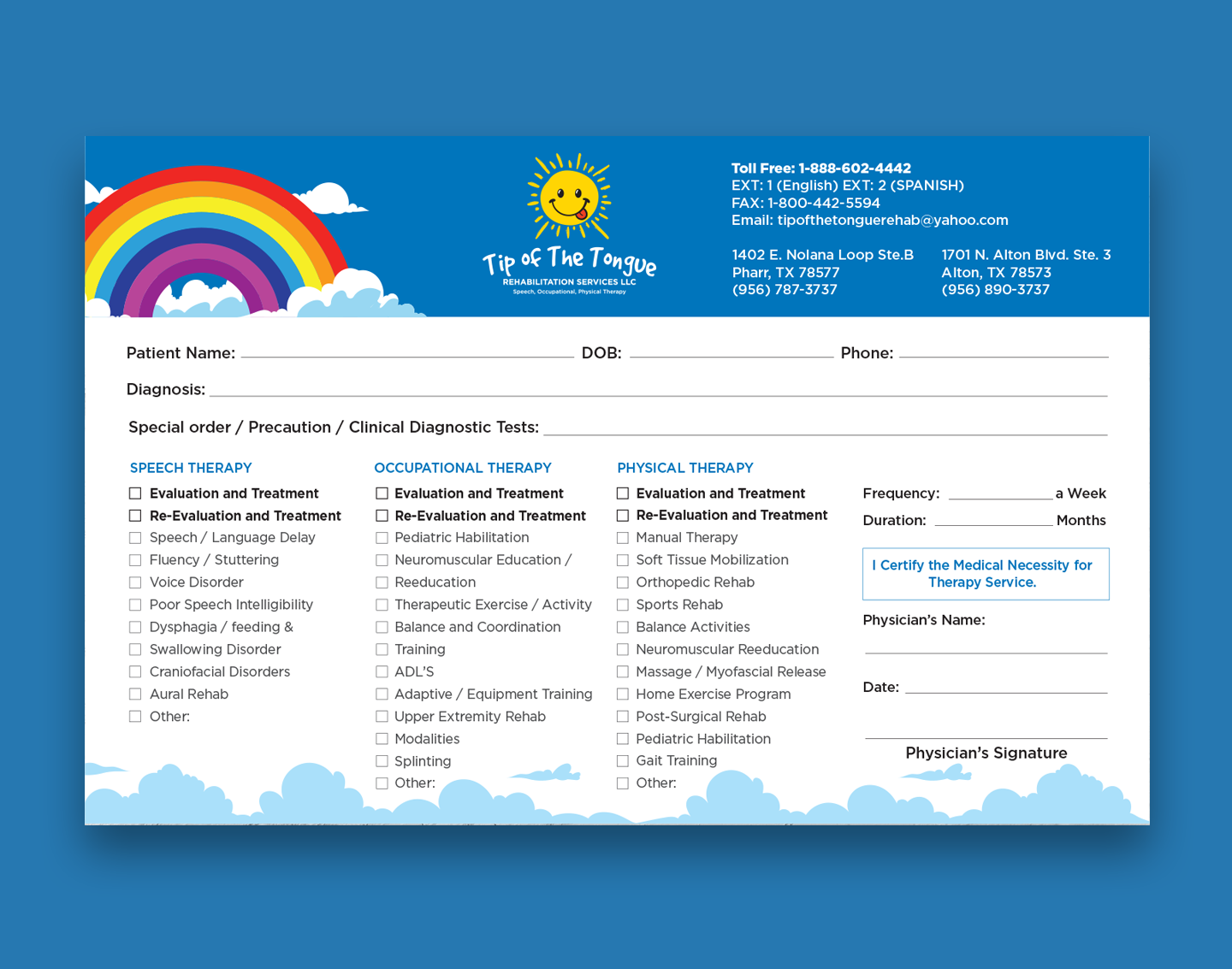 Tip of the Tongue Rehab - Print